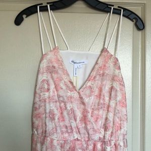 BCBGeneration Surplice Lace Maxi Dress